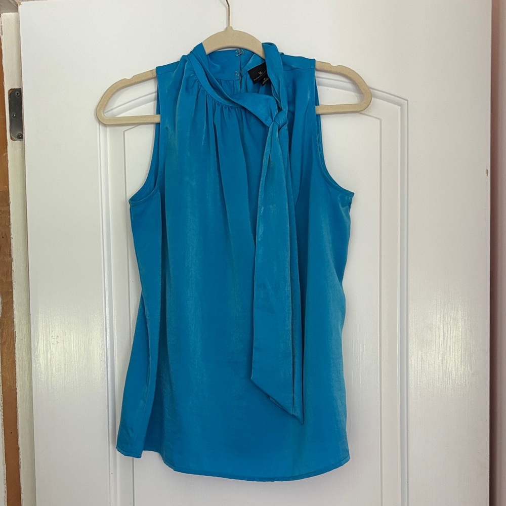Worthington Sleeveless Tie-Neck Camisole - Turquoise